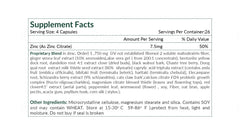 Nutrition Facts and Ingredients Label for The Cleaner Detox by Heal Quick 